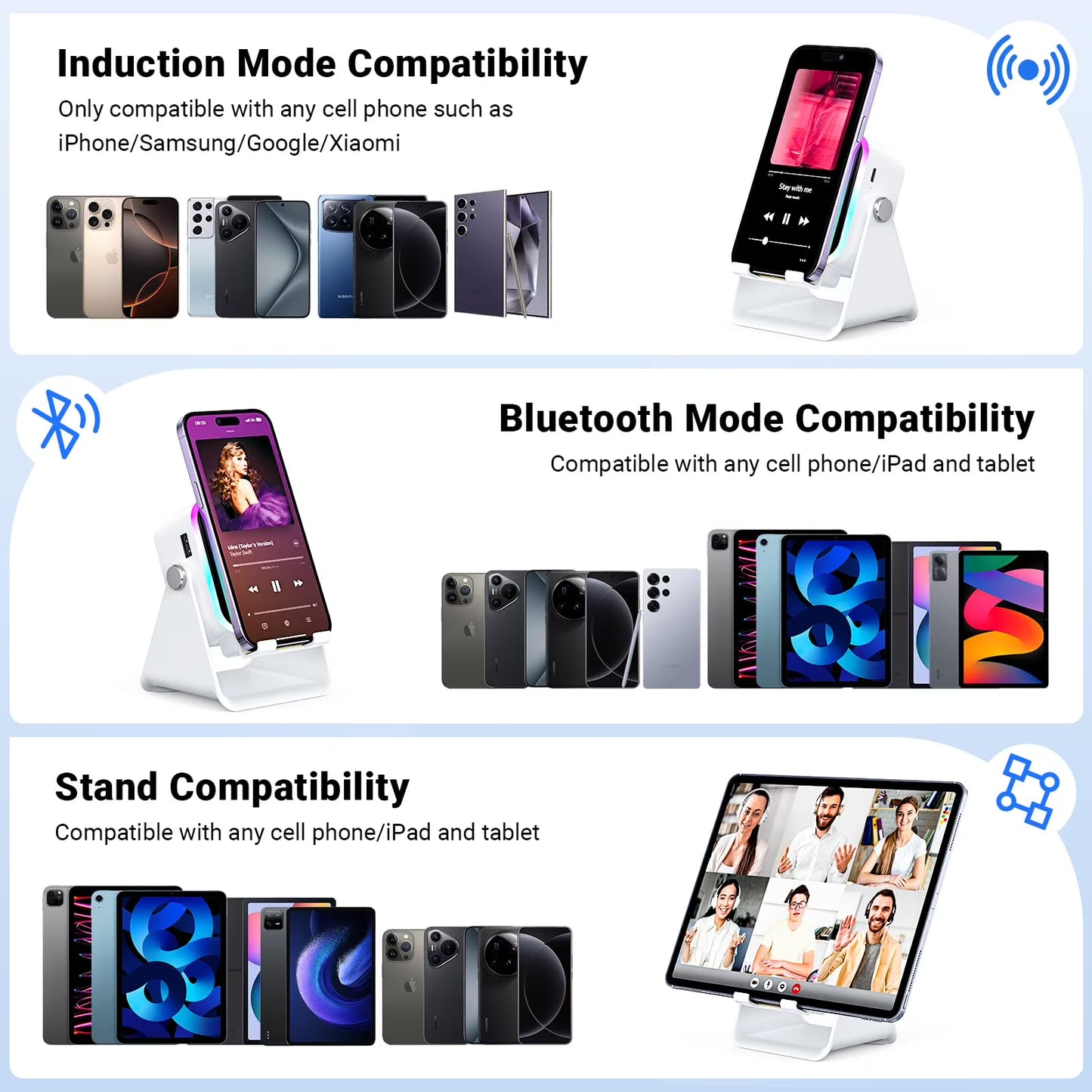 Trevox™  5 in 1 Wireless Speaker Phone Stand