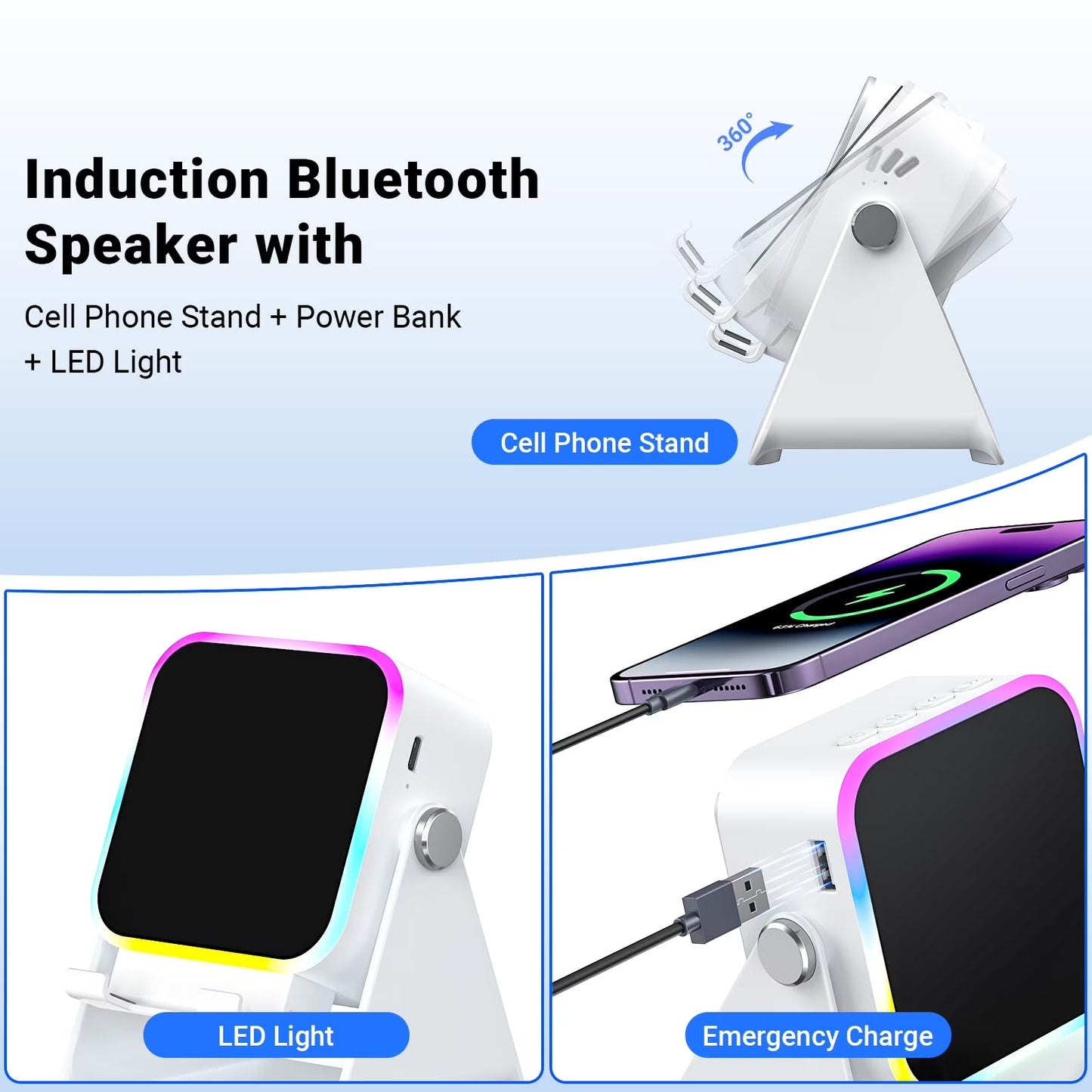 Trevox™  5 in 1 Wireless Speaker Phone Stand