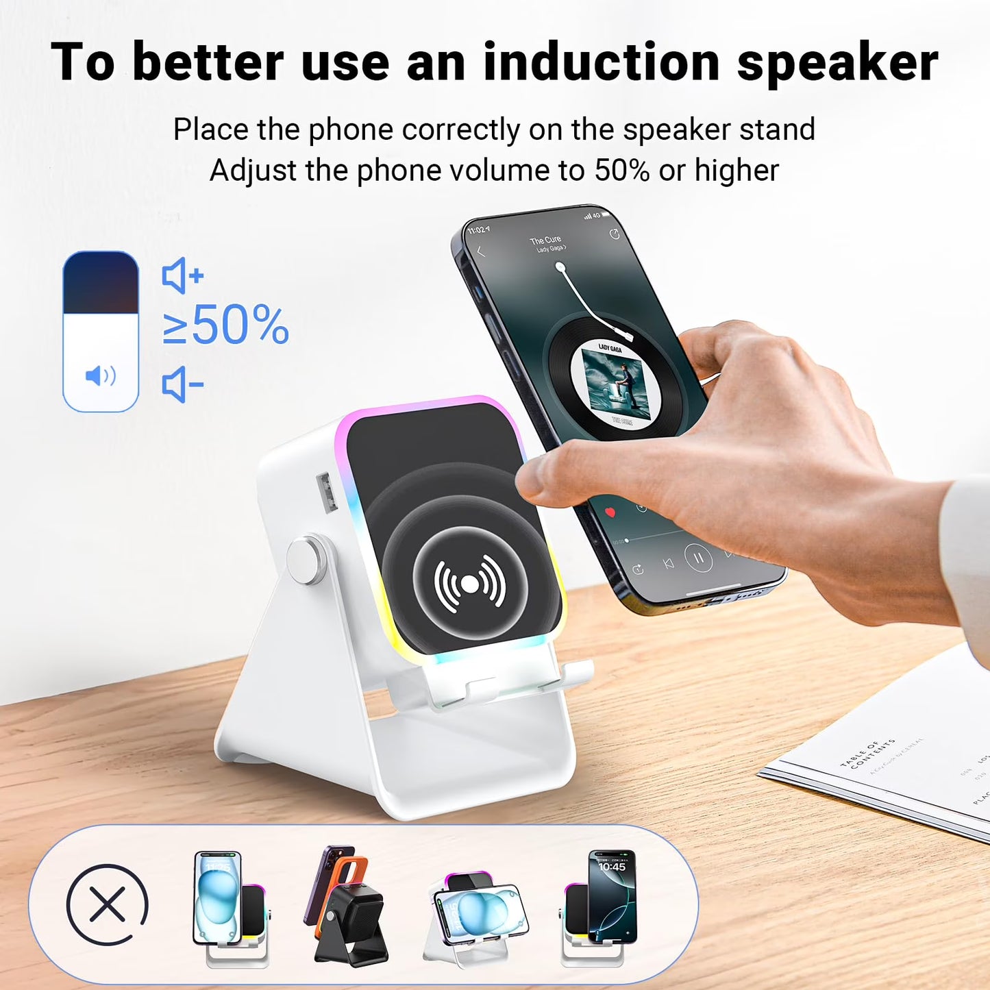Trevox™  5 in 1 Wireless Speaker Phone Stand