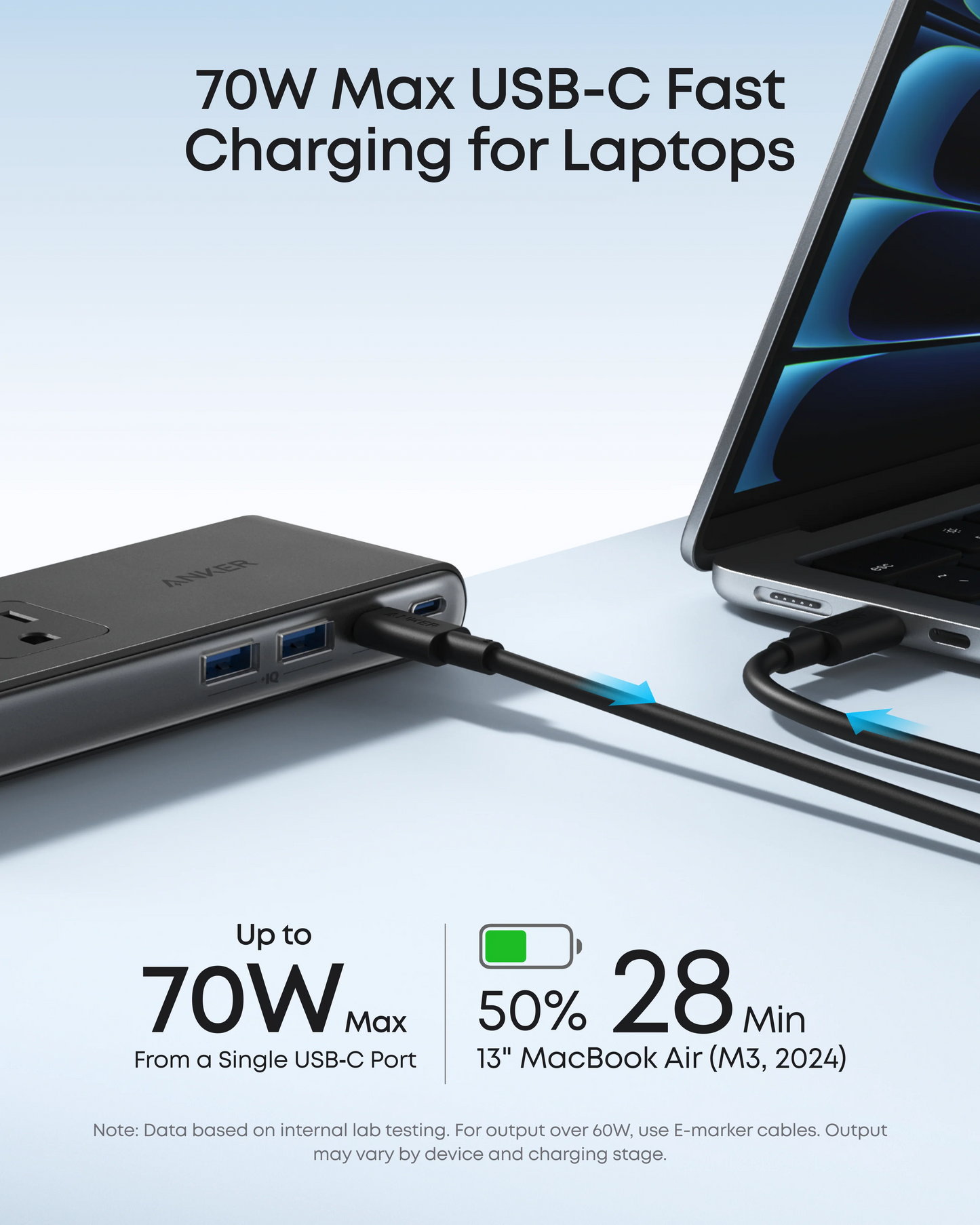 Trevox™  Nano Power Strip (10-in-1, 70W, Clamp)